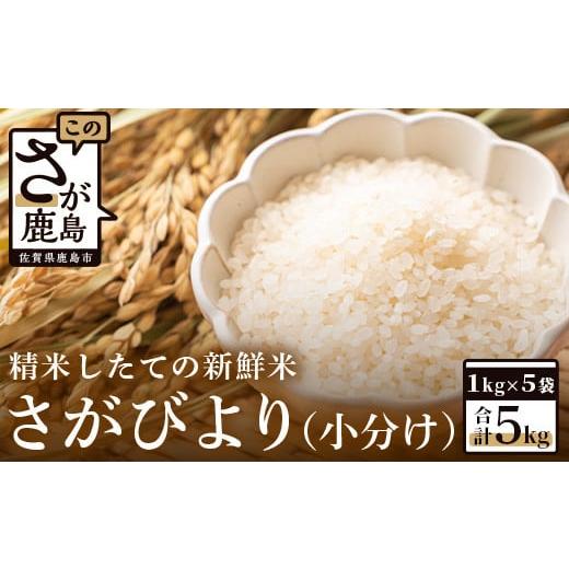 ふるさと納税 佐賀県 鹿島市 [新鮮米]佐賀県鹿島市産さがびより5kg(小分け)[1等米]B-427