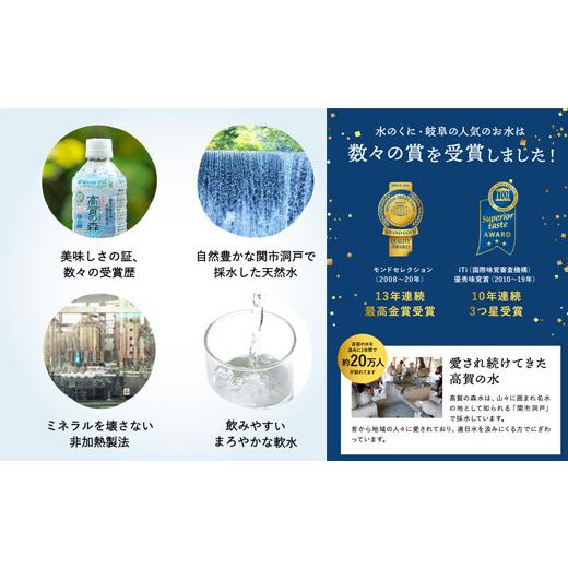 ふるさと納税 水・ミネラルウォーター 500mL〜999mL 岐阜県 関市 高賀の森水 5年保存水 48本（500ml24本入×2ケース） 〜非常用 災害対策 モンドセレクション…の画像