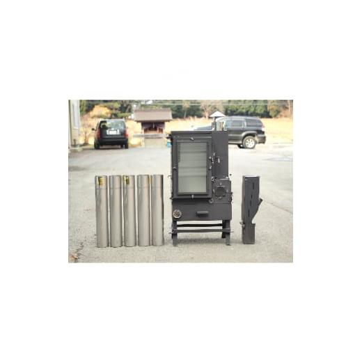 ふるさと納税 アウトドアグッズ 青森県 五戸町 フェニックスライズの薪ストーブ「不死鳥ワイドタイプ(ペレットボックスセット)」 1229681