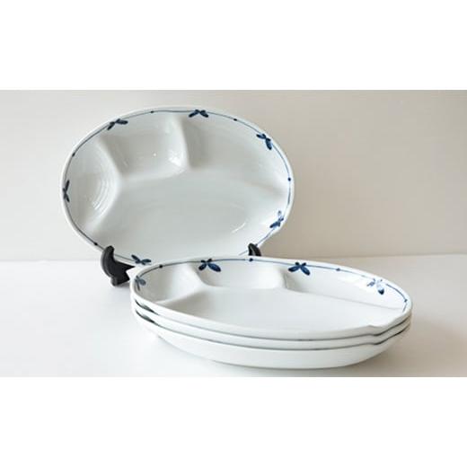 ふるさと納税 食器・グラス 皿 佐賀県 有田町 有田焼 ヘルシー 花つなぎ 仕切り皿 4枚セット 東洋セラミックス 食器 器 うつわ 皿 食器セット プレート ワンプ…