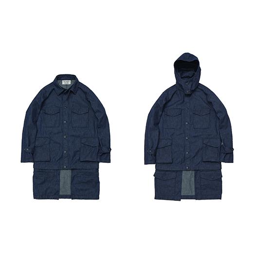 ふるさと納税 服 男 岡山県 井原市 2412井原デニム6wayコート・ジャケット Sサイズ Sサイズの画像