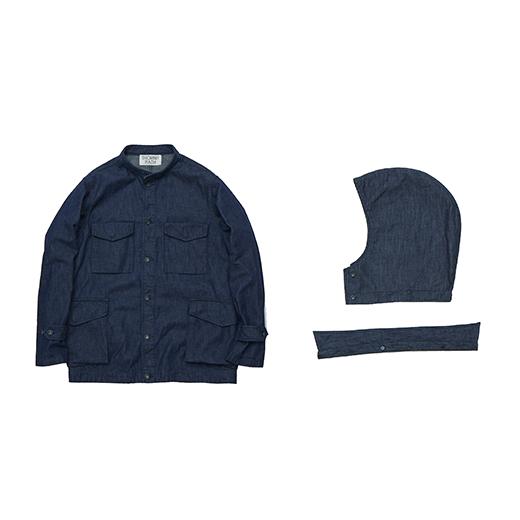 ふるさと納税 服 男 岡山県 井原市 2412井原デニム6wayコート・ジャケット Sサイズ Sサイズの画像