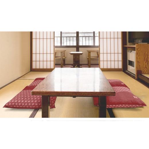 ふるさと納税 雑貨・日用品 愛知県 蒲郡市 G0314 5枚組座布団 結:配送情報備考 エンジ エンジ