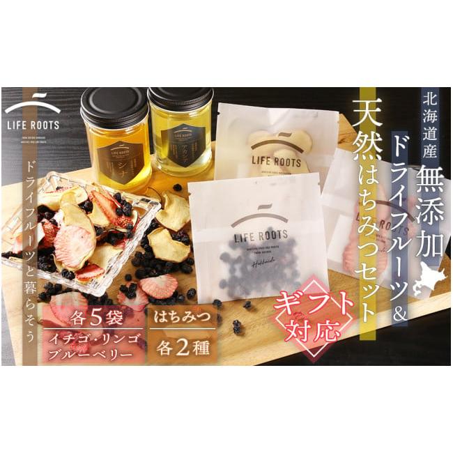ふるさと納税 菓子 北海道 千歳市 ギフト用 《北海道産》無添加ドライフルーツ＆北海道産天然はちみつセット_1