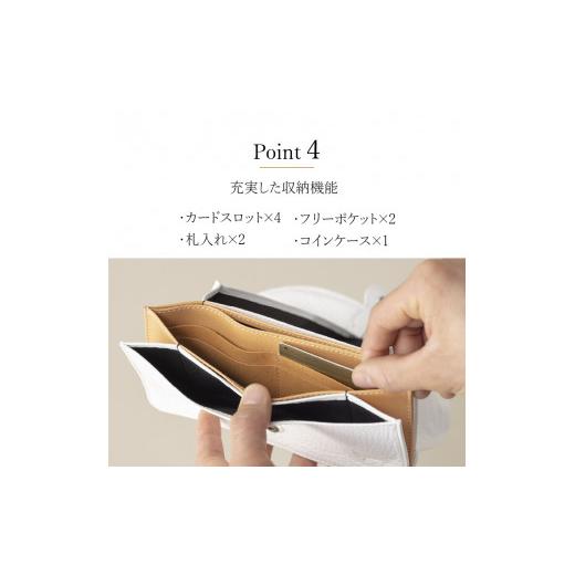 ふるさと納税 財布 山梨県 北杜市 RIPS（北杜市産野生鹿革のレディース財布)　イエローベージュ イエローベージュの画像
