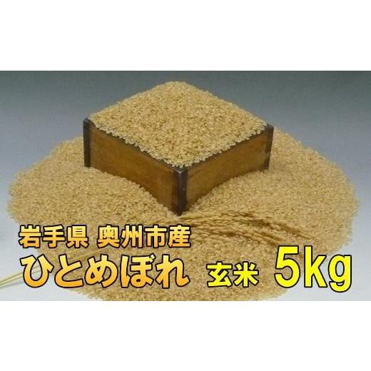 ふるさと納税 玄米 岩手県 奥州市 新米 人気沸騰の米 令和7年産 岩手県奥州市産 ひとめぼれ 玄米 5kg 7日以内発送 おこめ ごはん ブランド米 AC013 玄米