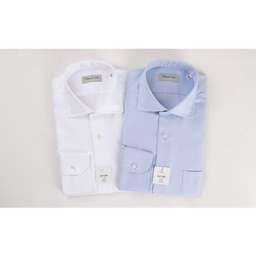 ふるさと納税 服 男 熊本県 人吉市 EASY CARE 43(LL)-86 ワイド2枚セット HITOYOSHIシャツ EASY CARE 43(LL)-86 ワイド2枚セット HITOYOSHIシャツ