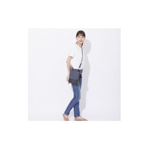 ふるさと納税 カバン ショルダーバッグ 兵庫県 豊岡市 豊岡鞄　anti-mode style QUILT ポシェット　ブラック ブラックの画像