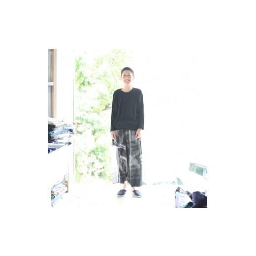 ふるさと納税 服 女 兵庫県 西脇市  tamaki niime・イッテンモノ tarun pants LONG (81-9)の画像