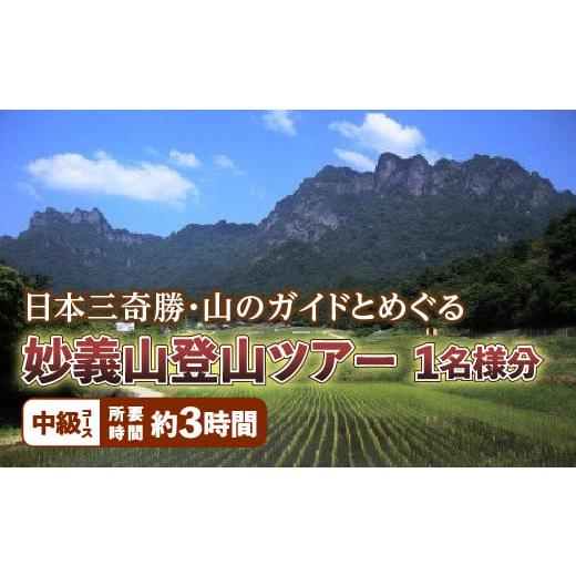 ふるさと納税 群馬県 富岡市 [中級コース]日本三奇勝・山のガイドとめぐる妙義山登山ツアー (1名様分) 日本三奇勝 妙義山 登山 山岳 ツアー 中級 ガイド付…