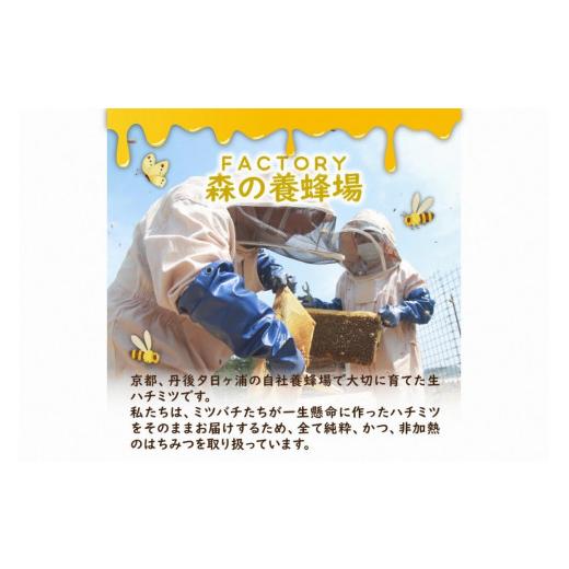 ふるさと納税 加工品等 はちみつ 京都府 京丹後市  国産 ハチミツ KYOTOTANGOHONEY森の百花蜜 純粋 天然ハチミツ３００ｇ（ボトル）×２本 蜂蜜・はちみつ・国…の画像