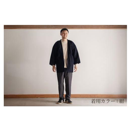 ふるさと納税 服 岩手県 一関市 縁日 HANTEN 紺・Sサイズ 紺Sサイズの画像