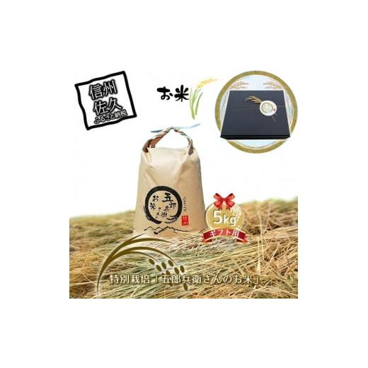 ふるさと納税 米 コシヒカリ 長野県 佐久市 令和7年産・白米5kg ギフト用 「五郎兵衛さんのお米」 2025年10月初旬以降順次配送 長野県 信州 新米 こしひかり …