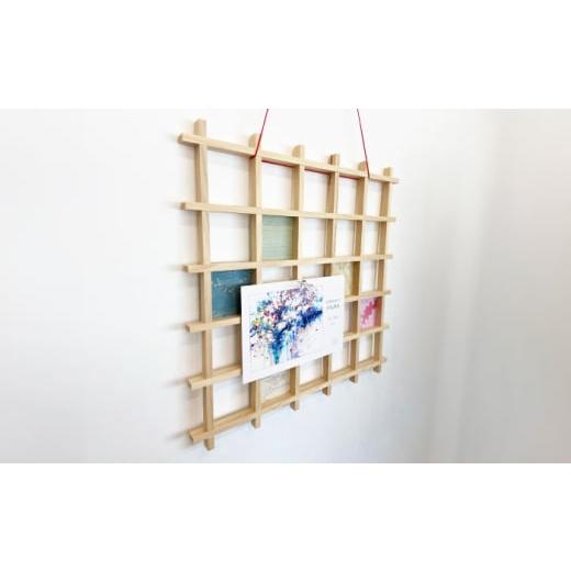 木工品・竹工品 広島県 福山市 インテリア 格子額キット（白木） 広島県福山市／東洋額装株式会社 写真入れ ポストカード はがき 木製 【卯（ミニ）】 壁掛け 手…