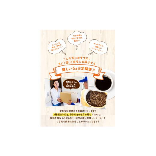 ふるさと納税 コーヒー コーヒー豆 福岡県 小竹町  6ヶ月定期便 コーヒー豆3種のセット 各100g(豆) 計300g 旬のおすすめ豆 エチオピア・モカ オリジナルブレン…_5