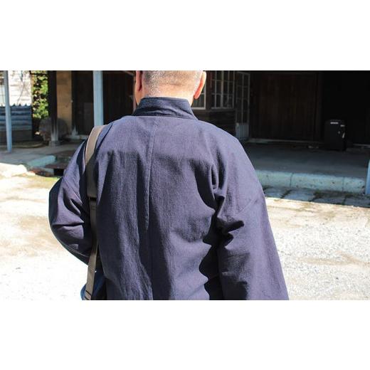 ふるさと納税 服 男 埼玉県 羽生市 武州正藍染　作務衣（さむえ）　紺　 Lサイズ 武州正藍染　作務衣　紺　 Lサイズの画像