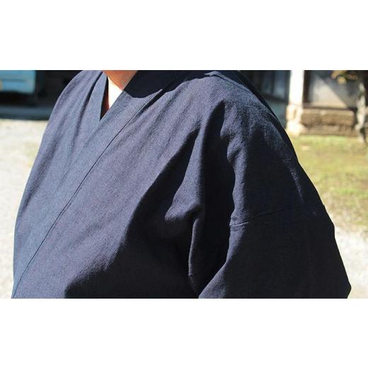 ふるさと納税 服 男 埼玉県 羽生市 武州正藍染　作務衣（さむえ）　紺　 Lサイズ 武州正藍染　作務衣　紺　 Lサイズの画像