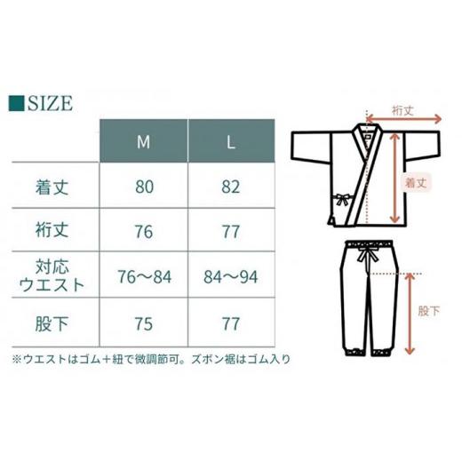 ふるさと納税 服 男 埼玉県 羽生市 武州正藍染　作務衣（さむえ）　紺　 Lサイズ 武州正藍染　作務衣　紺　 Lサイズの画像