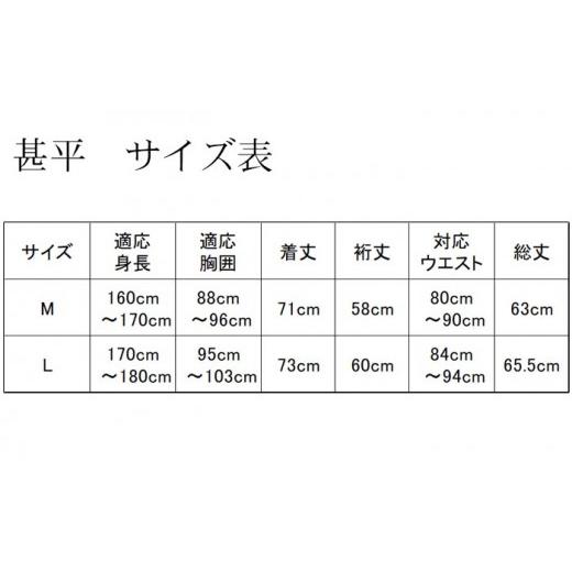 ふるさと納税 服 男 埼玉県 羽生市 武州正藍染　甚平（じんべい）　あさぎ　 Mサイズ 武州正藍染　甚平（じんべい）　あさぎ　 Mサイズの画像