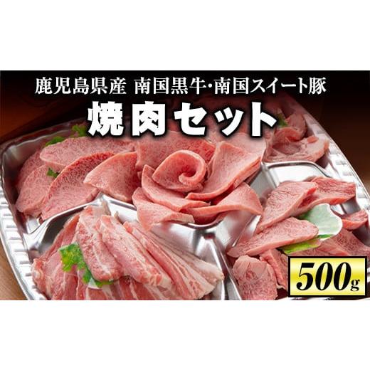 ふるさと納税 鹿児島県 伊佐市 isa262 焼肉セット(計500g・南国黒牛250g/南国スイート豚250g) ふるさと納税 伊佐市 特産品 牛肉 国産 豚肉 焼肉 BBQ 食べ比べ…