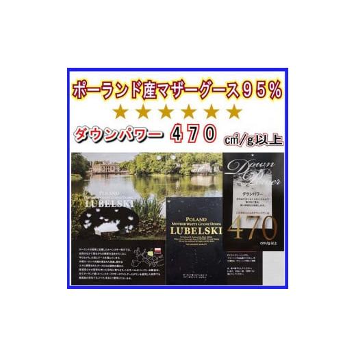 ふるさと納税 タオル・寝具 掛け布団 山梨県 都留市 羽毛合い掛け 肌布団2枚組ポーランド産マザーグース95%シングル150×210cmダウンパワー470の画像