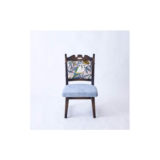 ふるさと納税 雑貨・日用品 インテリア 兵庫県 神戸市 神戸を代表する 創業150年日本一古い洋家具屋の小椅子ポロチェア 永田良介商店 Lovebird-blue/Low typ…