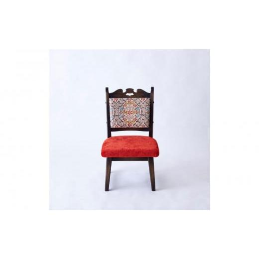 ふるさと納税 雑貨・日用品 インテリア 兵庫県 神戸市 神戸を代表する 創業150年日本一古い洋家具屋の小椅子ポロチェア 永田良介商店 Orange flower/High ty…