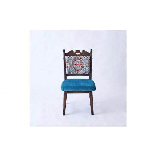 ふるさと納税 雑貨・日用品 インテリア 兵庫県 神戸市 神戸を代表する 創業150年日本一古い洋家具屋の小椅子ポロチェア 永田良介商店 Turquoise flower/High…