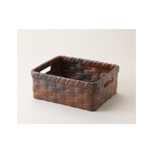 ふるさと納税 民芸品・工芸品 滋賀県 湖南市 072K121-3 一閑張深籠(小)栗色 ?島屋選定品]62A2322 栗色