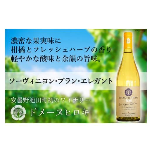 ふるさと納税 ワイン 白ワイン 長野県 池田町 ワイン 白 ソーヴィニヨン ブラン エレガント 750ml×1本 ヴィニョブル安曇野 長野県 池田町 48110423 白ワイン …