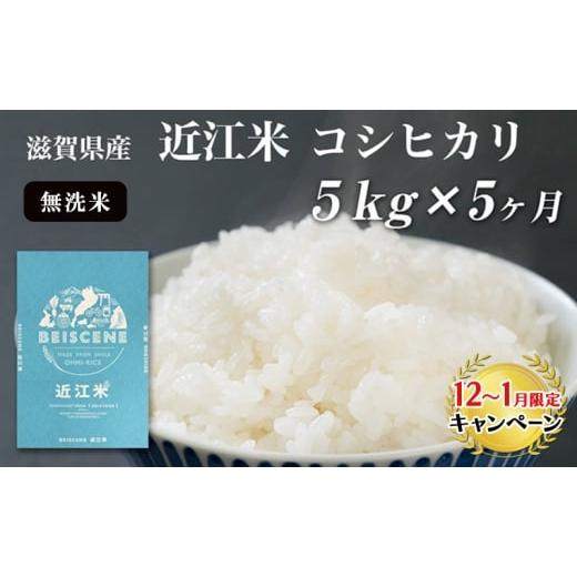 ふるさと納税 米 コシヒカリ 滋賀県 豊郷町 12月〜1月までの限定寄附額 定期便 令和7年産新米 5kg×5ヶ月 近江米 コシヒカリ 無洗米 米 滋賀県豊郷町産 お米 …