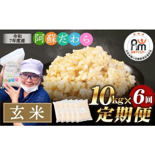 ふるさと納税 玄米 熊本県 高森町 6ヶ月定期便 阿蘇だわら（玄米）10kg（2kg×5）熊本県 高森町 オリジナル米