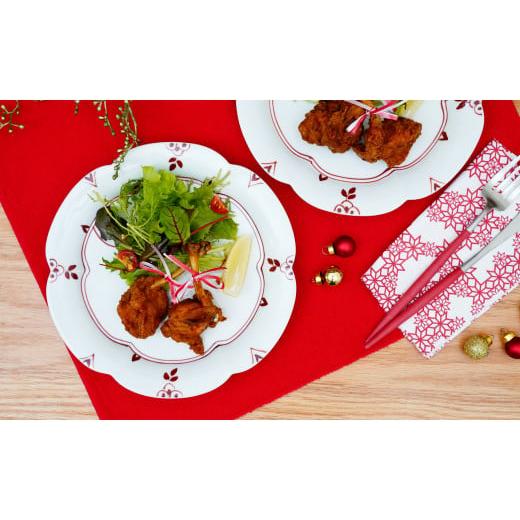 ふるさと納税 食器・グラス 皿 佐賀県 有田町 有田焼 赤絵剣先小花 輪花皿Lサイズ 1枚 皓洋窯 食器 器 うつわ 皿 盛皿 メイン皿 プレート メインプレート ワン…