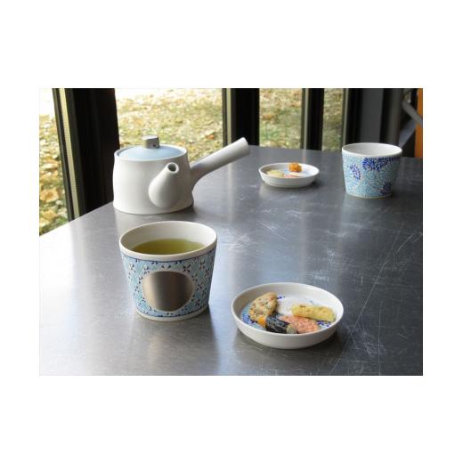 ふるさと納税 食器・グラス お猪口・ぐい呑み・盃 佐賀県 有田町 ARITA PORCELAIN LAB (アリタポーセリンラボ) JB蛸唐草\u0026格子丸紋 蕎麦猪口\u0026薬味皿ペ…_3