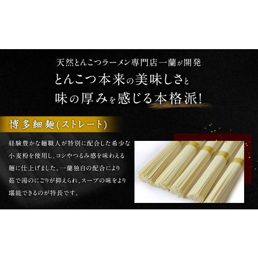 ふるさと納税 福岡県 太宰府市 【一蘭】 天然とんこつラーメン専門店の逸品 一蘭ラーメン博多細麺20食セット（5食入り×4箱）｜furusatochoice｜04