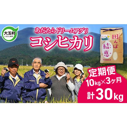 ふるさと納税 米 コシヒカリ 福島県 大玉村 大玉村 定期便 コシヒカリ 30kg ( 毎月 10kg × 3回 ) 令和7年産 おいしいお米コンクール 受賞米 あだたら ドリ…