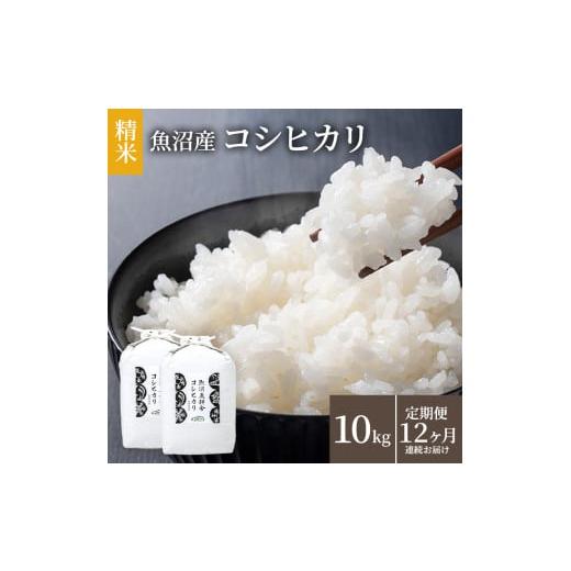 ふるさと納税 米 コシヒカリ 新潟県 魚沼市   米農家自慢の魚沼産コシヒカリ(精米)10kg(5kg×2袋)12ヶ月連続お届け( 米 お米 こめ 白米 こしひか…