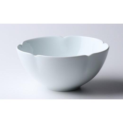 ふるさと納税 食器・グラス 皿 佐賀県 有田町 佳秀窯 西山正作 有田焼 白磁輪花ボウル A90-18