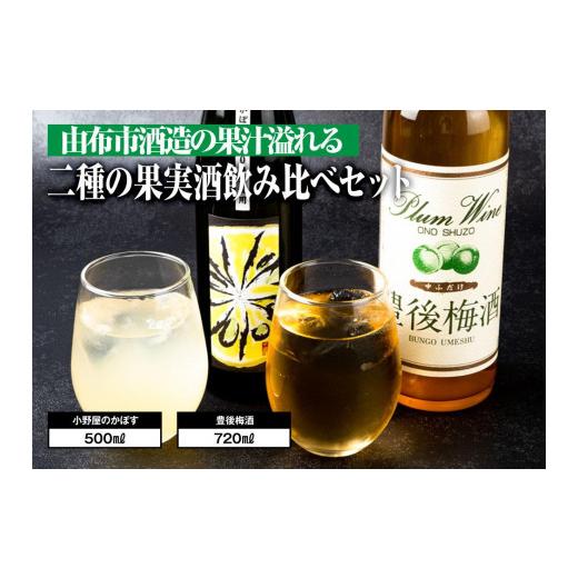 ふるさと納税 お酒 大分県 由布市 小野酒造 果実酒 2種 計2本 飲み比べセット(小野屋のかぼす500ml・豊後梅酒720ml) | 果実酒 リキュール 飲み比べ 飲み比…