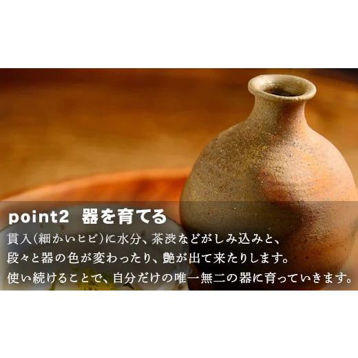 陶磁器・漆器・ガラス 佐賀県 唐津市 唐津焼 黒唐津ビアカップ 【描波】 中野政之作