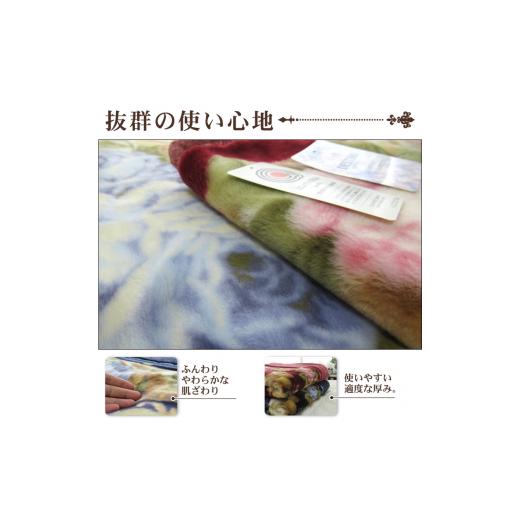 ふるさと納税 タオル・寝具 毛布 大阪府 泉大津市 日本製 アクリル マイヤー毛布 シングル ブルー 1枚 (合わせ毛布) N-M-5937 1551_3