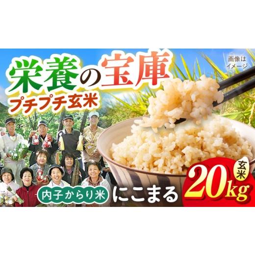 ふるさと納税 地域のお礼の品 愛媛県 内子町 玄米 内子からり米 令和7年産 にこまる 玄米20kg(玄米10kg×2袋)/ お米 こめ 玄米 精米 食品 令和7年度 にこま…
