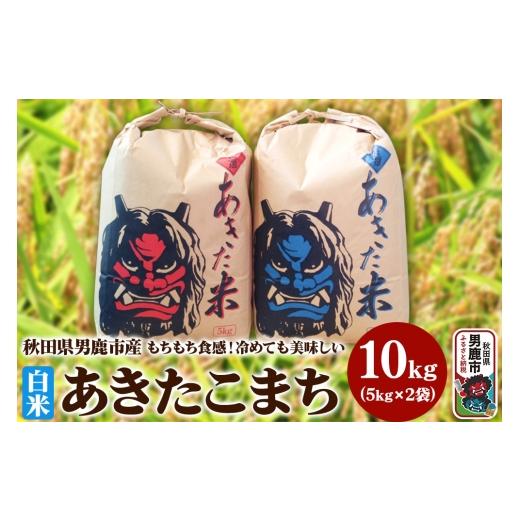 ふるさと納税 米 あきたこまち 秋田県 男鹿市 米 令和7年産 あきたこまち 精米 単一原料米 10kg（5kg×2袋）秋田県 男鹿市_1