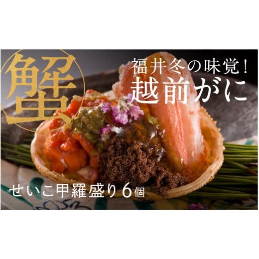 ふるさと納税 カニ ずわいガニ 福井県 鯖江市 特別価格期間延長 産地直送 福井冬の味覚 越前 せいこがに甲羅盛 6個セット E-00902 /越前がに かに カニ 越前…