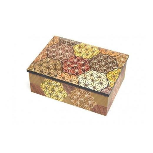 ふるさと納税 木工品・竹工品 神奈川県 箱根町 寄木小物入れ　亀甲 | 工芸品 装飾品 民芸品 木工品 寄木細工 クラフト 木製 オリジナル デザイン 手作り 箱 木…_5