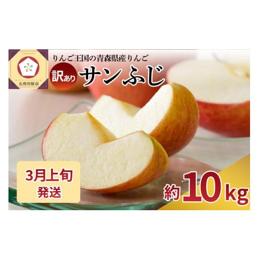 ふるさと納税 りんご 青森県 五所川原市 2026年3月上旬発送 訳あり りんご 約10kg サンふじ 青森産 3月上旬発送(1日〜10日)