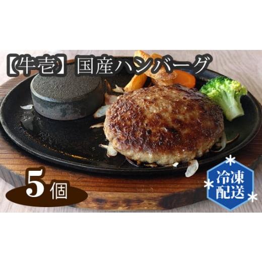 ふるさと納税 大阪府 藤井寺市 No.146 [牛壱]国産ハンバーグ5個(約750g) / 手ごね 手作り 惣菜 大阪府