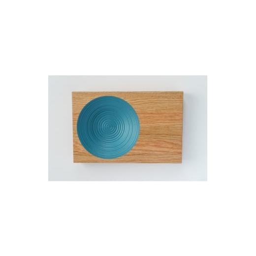 ふるさと納税 食器・グラス 皿 岡山県 津山市 晴れの日のパスタ皿 オーク/ターコイズ H28mm_皿 お皿 さら パスタ皿 食器 木製皿 プレート おしゃれ 木製プレ…