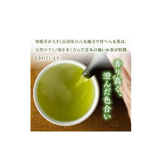 ふるさと納税 お茶類 緑茶（茶葉・ティーバッグ） 福岡県 八女市 高級茶・八女茶の老舗 古賀製茶本舗 奥八女の「薫」八媛みどり 煎茶 300ｇ 茶 お茶 煎茶 八女…_3