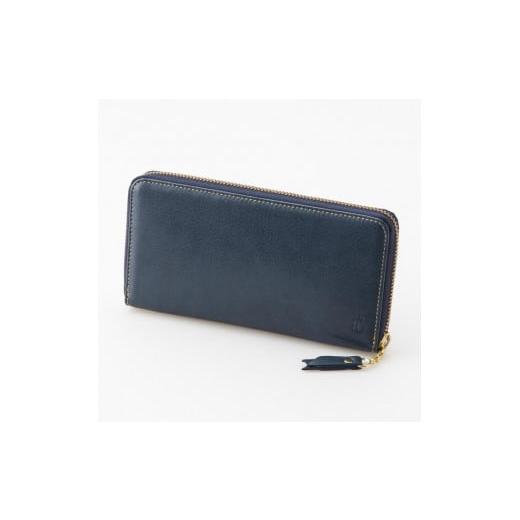 ふるさと納税 財布 兵庫県 神戸市 Moist 長財布(ラウンドタイプ)/ネイビー 長財布(ラウンドタイプ)/ネイビー